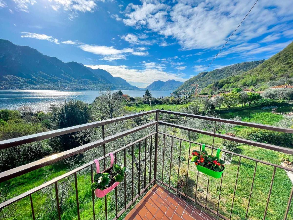 Appartamento Tivano Balcone Con Vista Lago Bellagio Luaran gambar